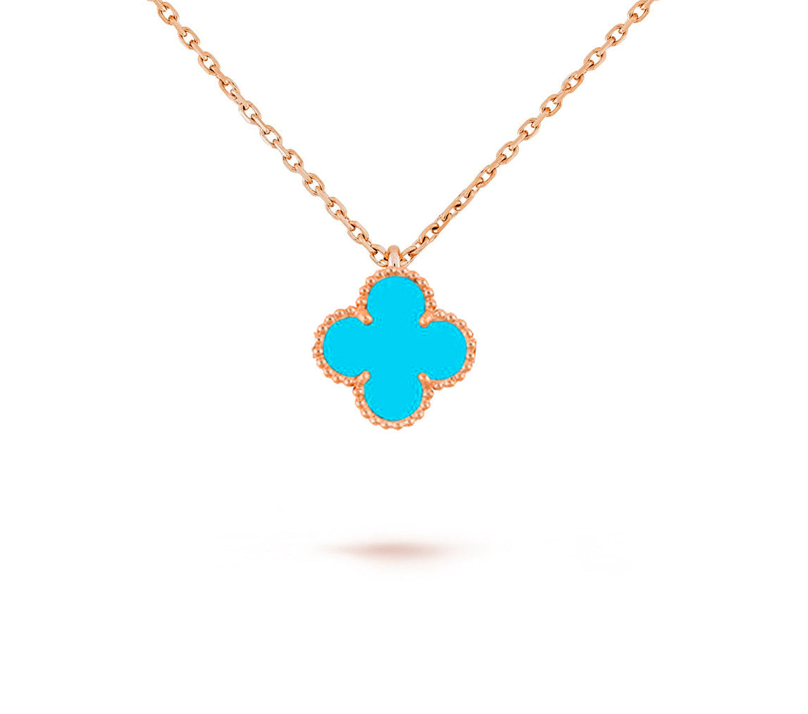 [Zalyn]9.5MM MINI CLOVER PENDANT NECKLACE COLLECTION
