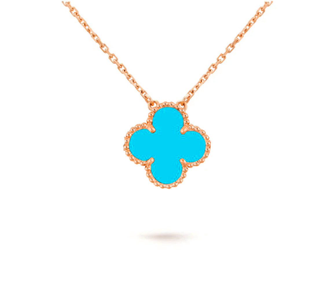 [Zalyn]15MM CLOVER FLOWER PENDANT NECKLACE COLLECTION