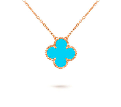 [Zalyn]15MM CLOVER FLOWER PENDANT NECKLACE COLLECTION