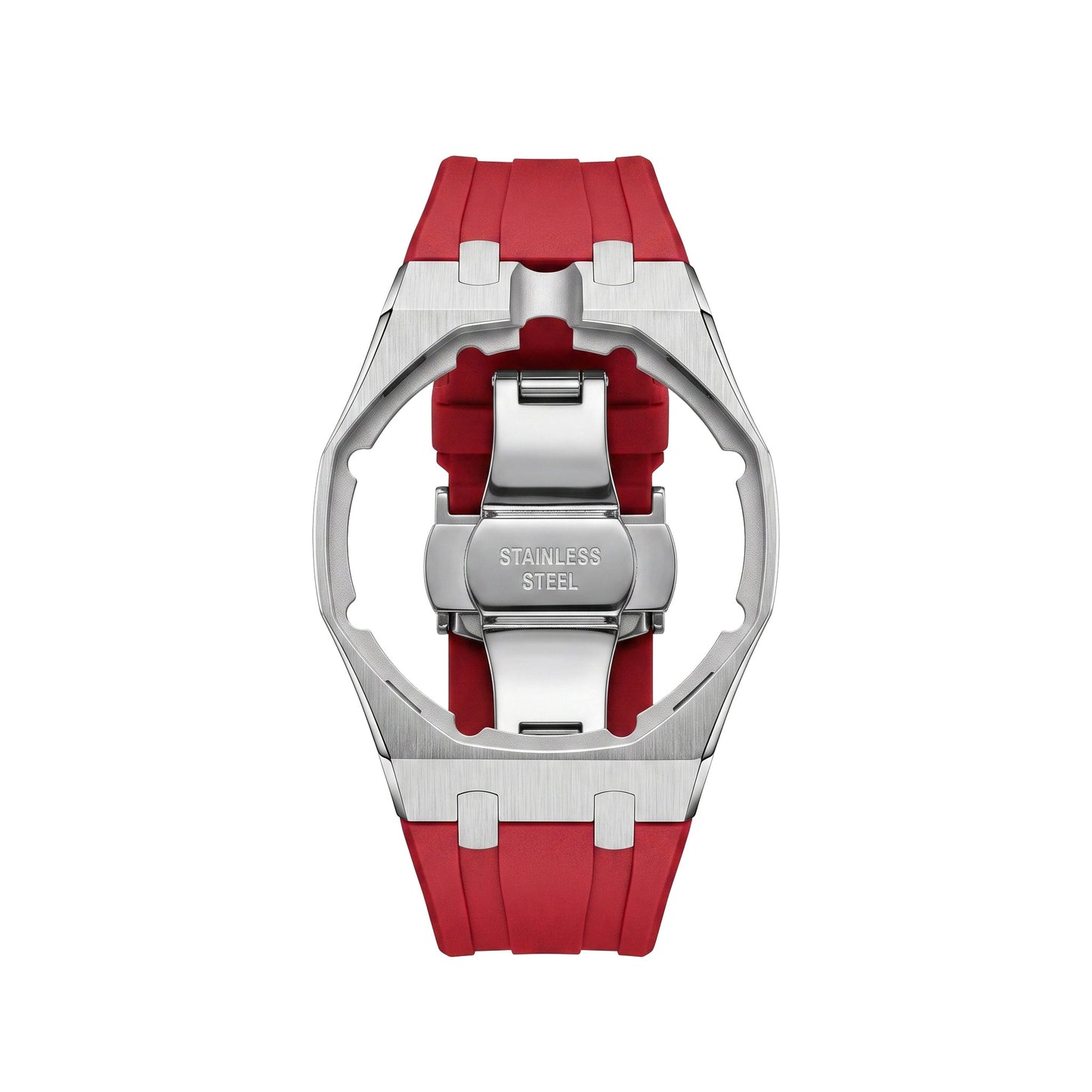 [Zalyn]Royal Oak Pop Exclusive Steel Case & Silicone Strap With Cradle