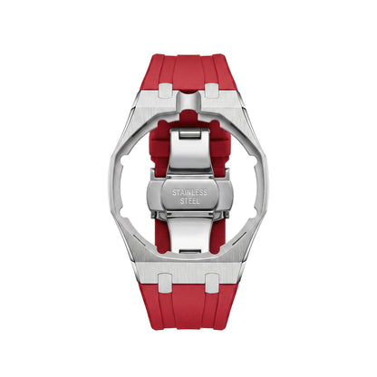 [Zalyn]Royal Oak Pop Exclusive Steel Case & Silicone Strap With Cradle