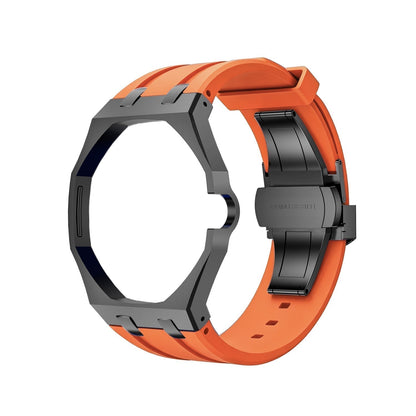 [Zalyn]OAK POP BLACK STEEL CASE & SILICONE STRAP