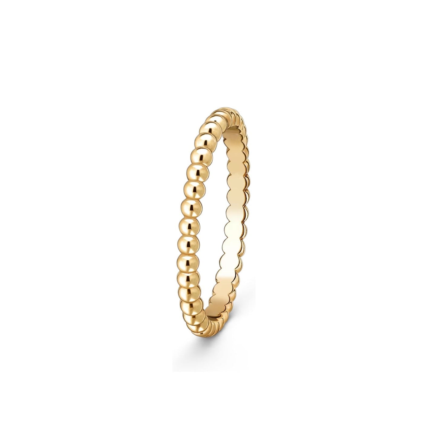[Zalyn]SIGNATURE PERLÉE BEADED BAND RING