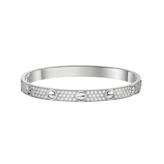 [Zalyn]CLASSIC 6.1MM LOVE BANGLE - FULL PAVÉ