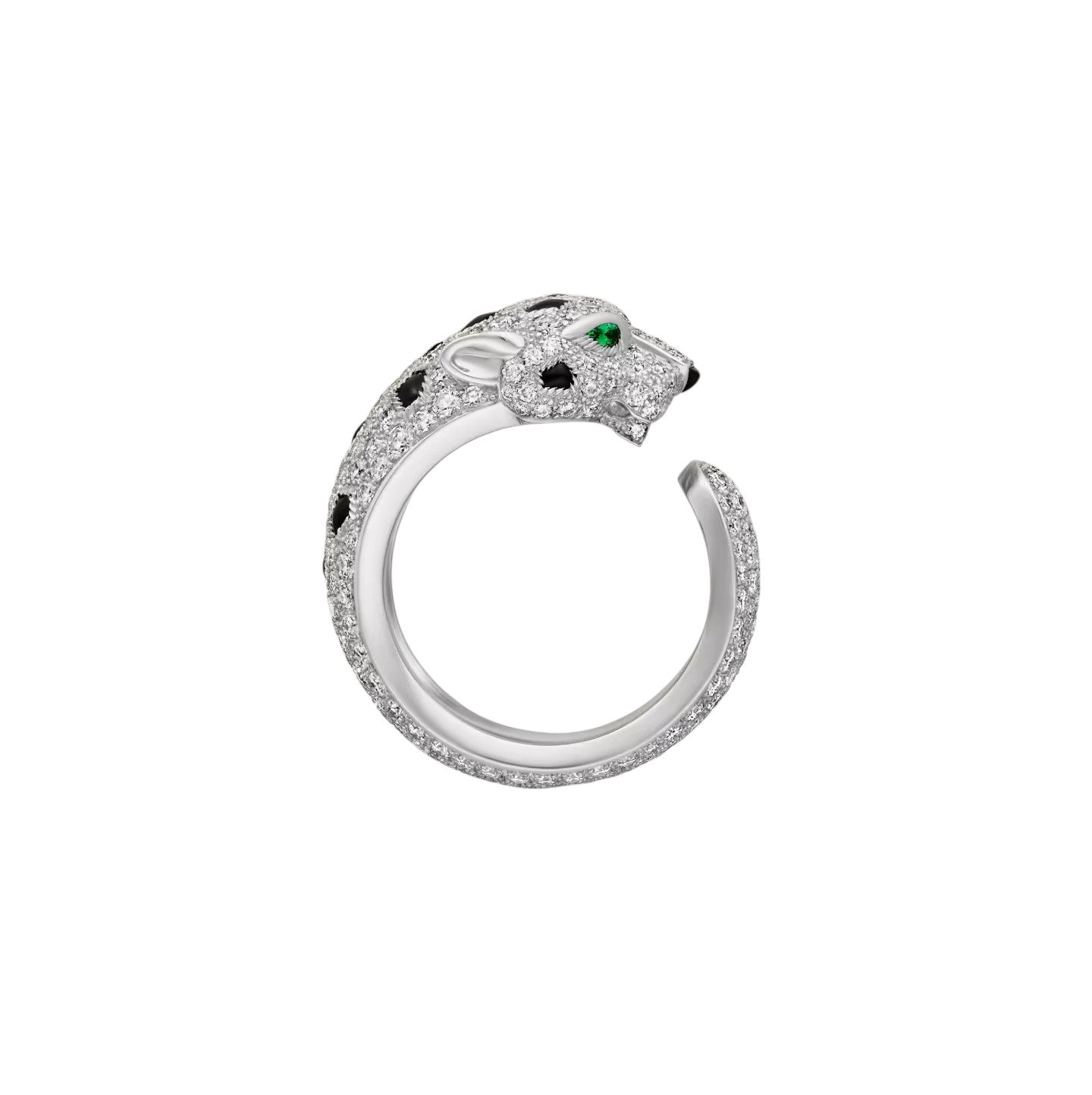 [Zalyn]PANTHÈRE DE DIAMOND HALF-PAVÉ MEDIUM RING