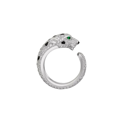 [Zalyn]PANTHÈRE DE DIAMOND HALF-PAVÉ MEDIUM RING