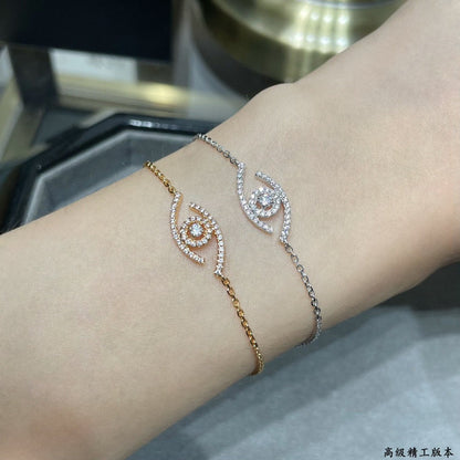 [Zalyn]LUCKY EYE PAVÉ-SET DIAMOND BRACELET