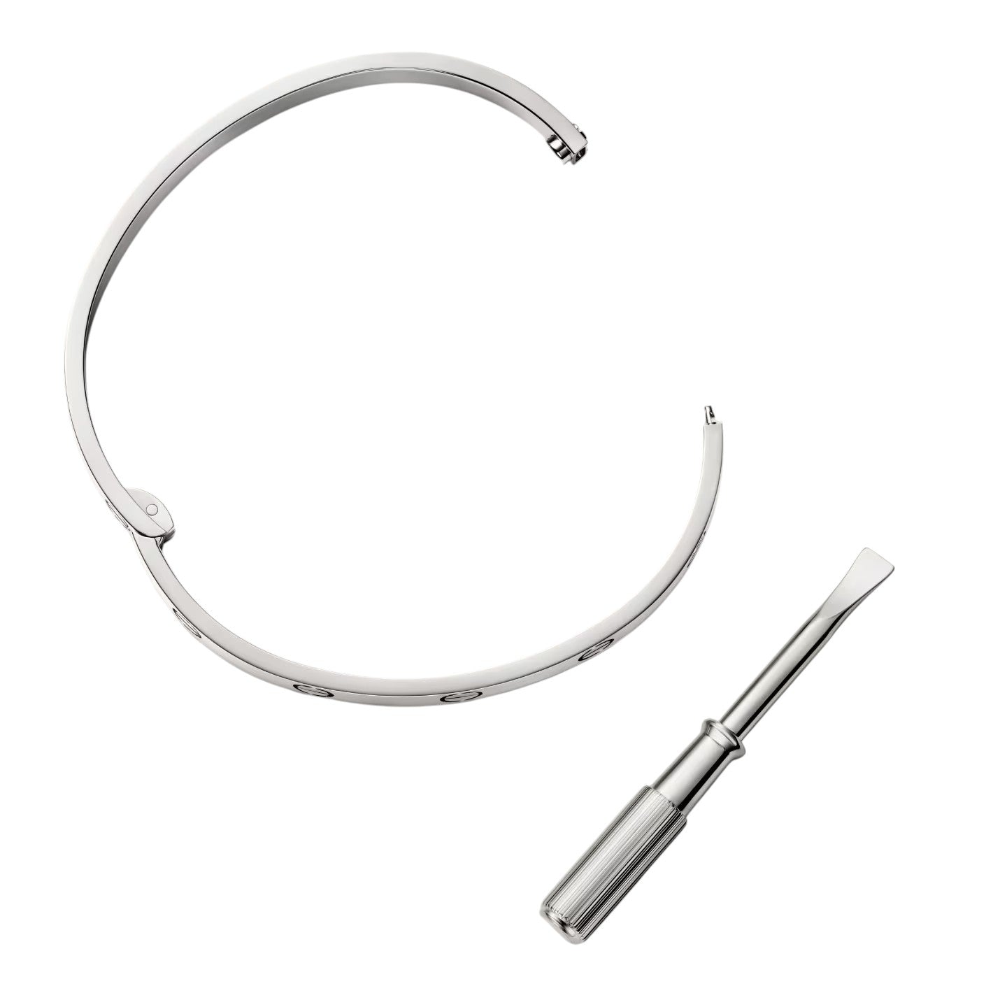 [Zalyn]CLASSIC 6.1MM LOVE SINGLE-SCREW CLOSURE BANGLE