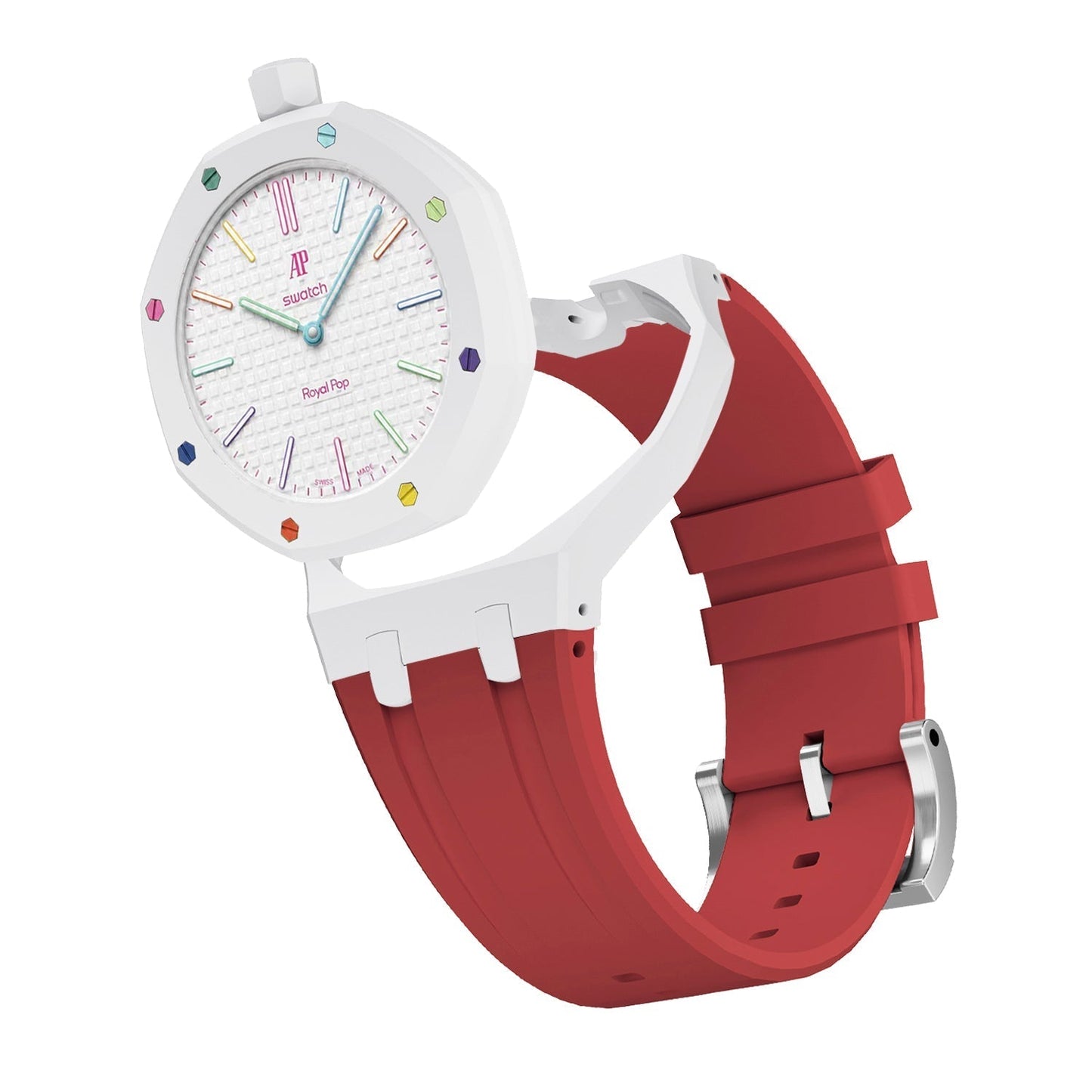 [Zalyn]Royal Oak Pop Exclusive Bioceramic Case & Silicone Strap Mix Color