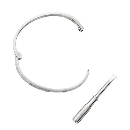 [Zalyn]CLASSIC 3.65MM LOVE FULL PAVE BANGLE