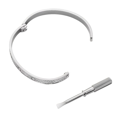 [Zalyn]CLASSIC 6.1MM LOVE BANGLE - FULL PAVÉ