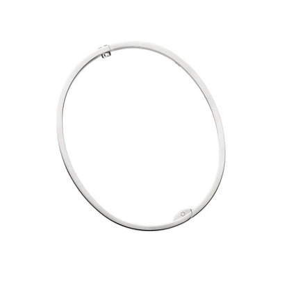 [Zalyn]CLASSIC 6.1MM LOVE SINGLE-SCREW CLOSURE BANGLE - 4-DIAMOND
