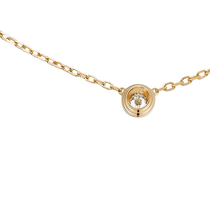 [Zalyn]LOVE SCREW PENDANT SINGLE DIAMOND NECKLACE