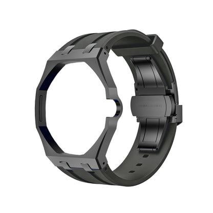 [Zalyn]OAK POP BLACK STEEL CASE & SILICONE STRAP