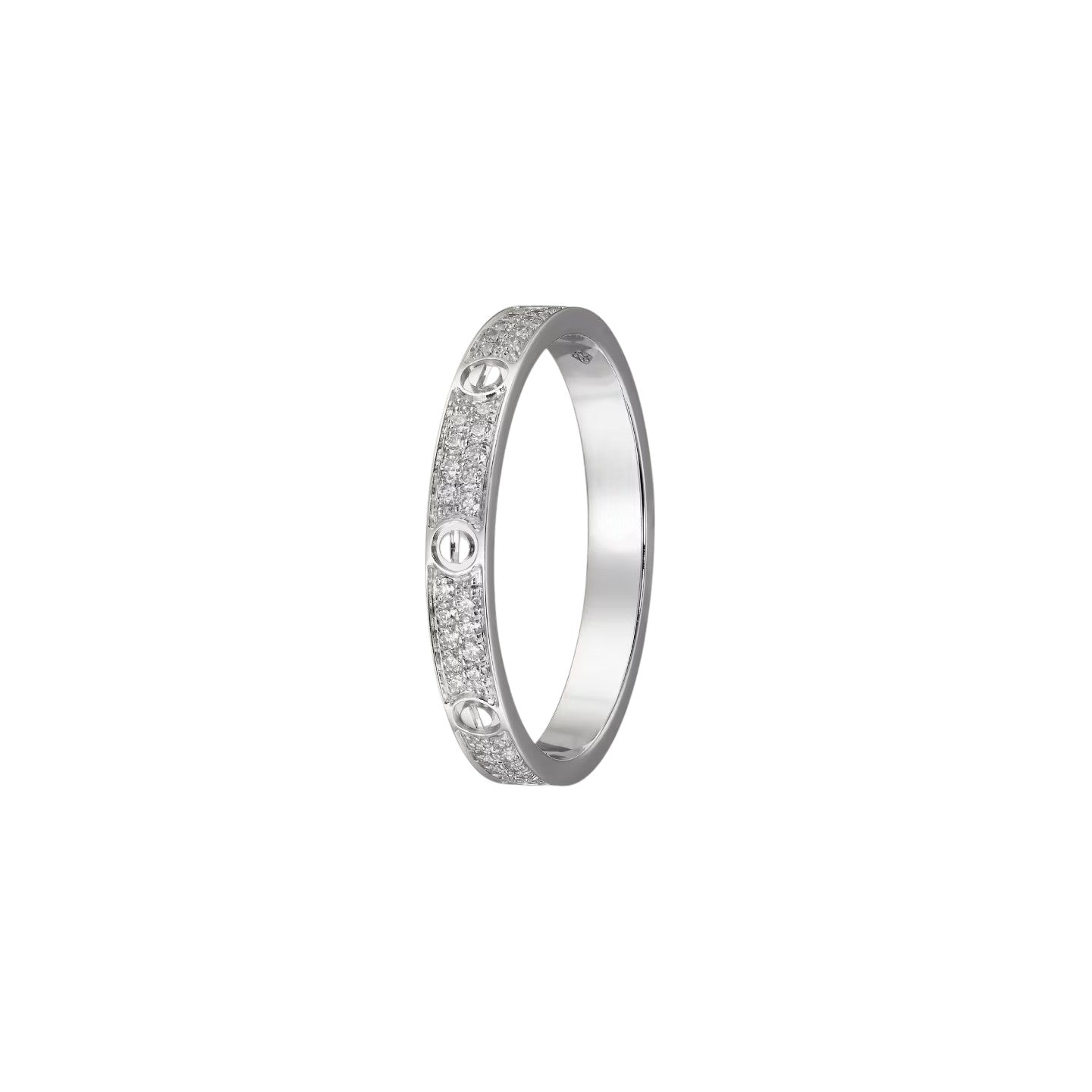 [Zalyn]LOVE 2.6MM PAVÉ DIAMOND RING