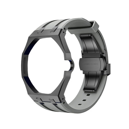 [Zalyn]OAK POP BLACK STEEL CASE & SILICONE STRAP