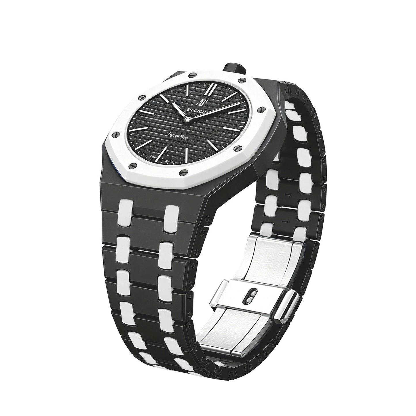 [Zalyn]Royal Oak Pop Exclusive Bioceramic Case & Bioceramic Strap Mix Color