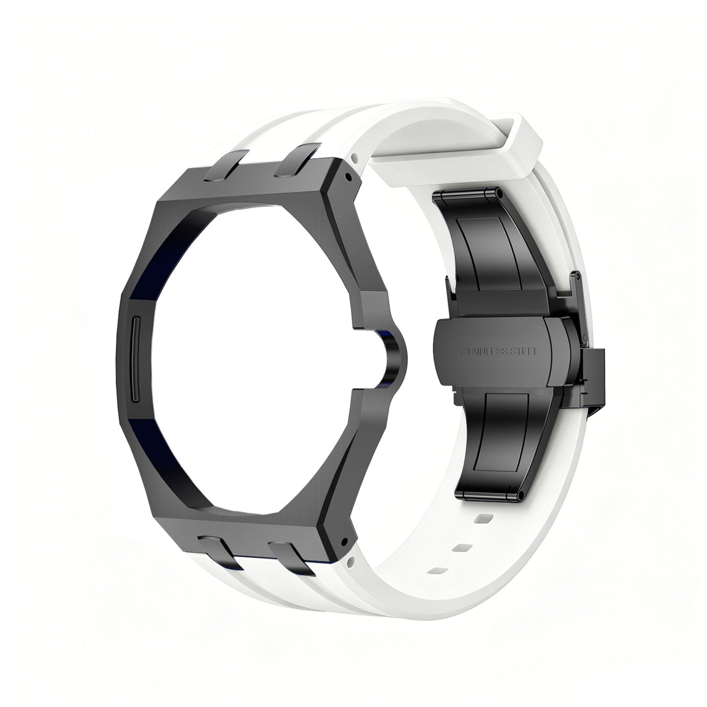 [Zalyn]OAK POP BLACK STEEL CASE & SILICONE STRAP