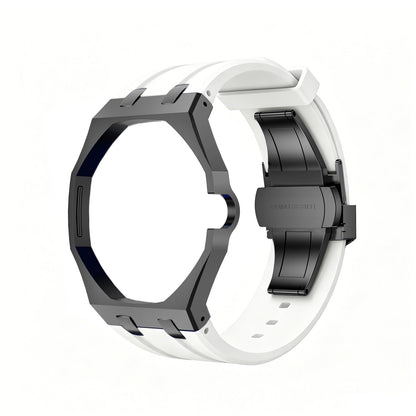 [Zalyn]OAK POP BLACK STEEL CASE & SILICONE STRAP