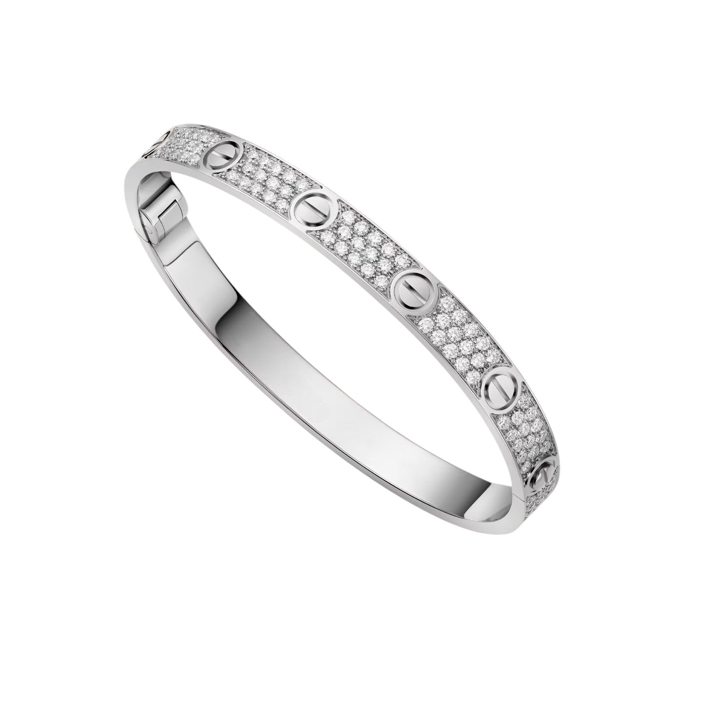 [Zalyn]CLASSIC 6.1MM LOVE BANGLE - FULL PAVÉ