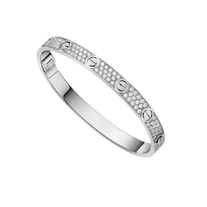 [Zalyn]CLASSIC 6.1MM LOVE BANGLE - FULL PAVÉ