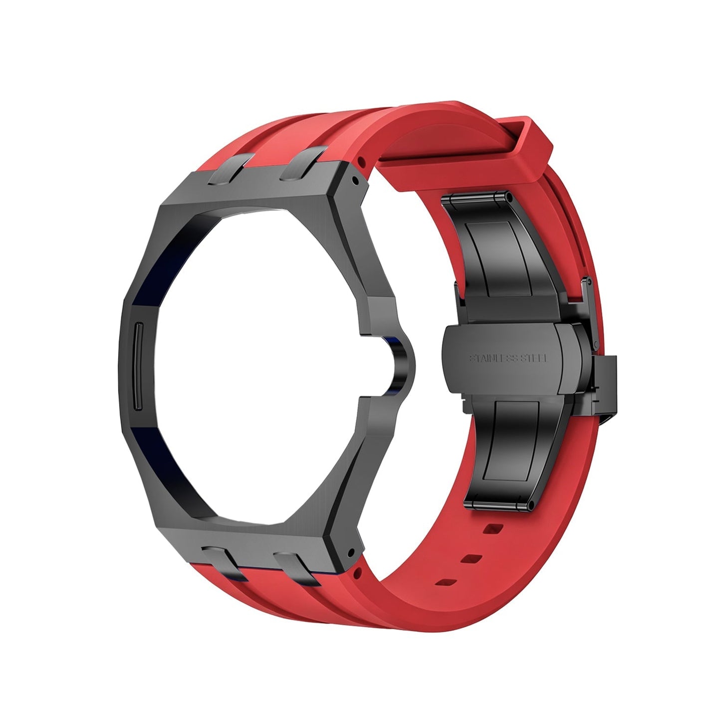 [Zalyn]OAK POP BLACK STEEL CASE & SILICONE STRAP