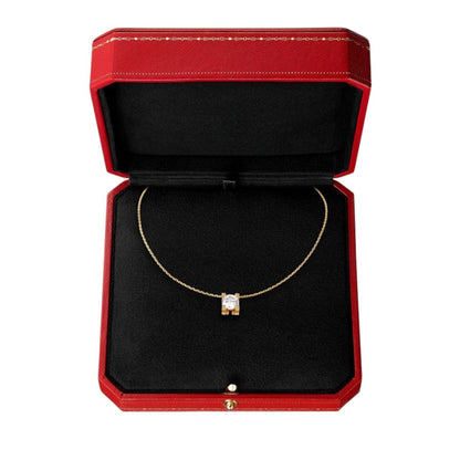 [Zalyn]C DE PENDANT DIAMOND NECKLACE
