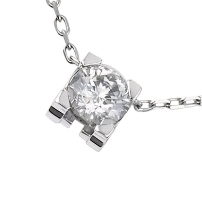 [Zalyn]C DE PENDANT DIAMOND NECKLACE
