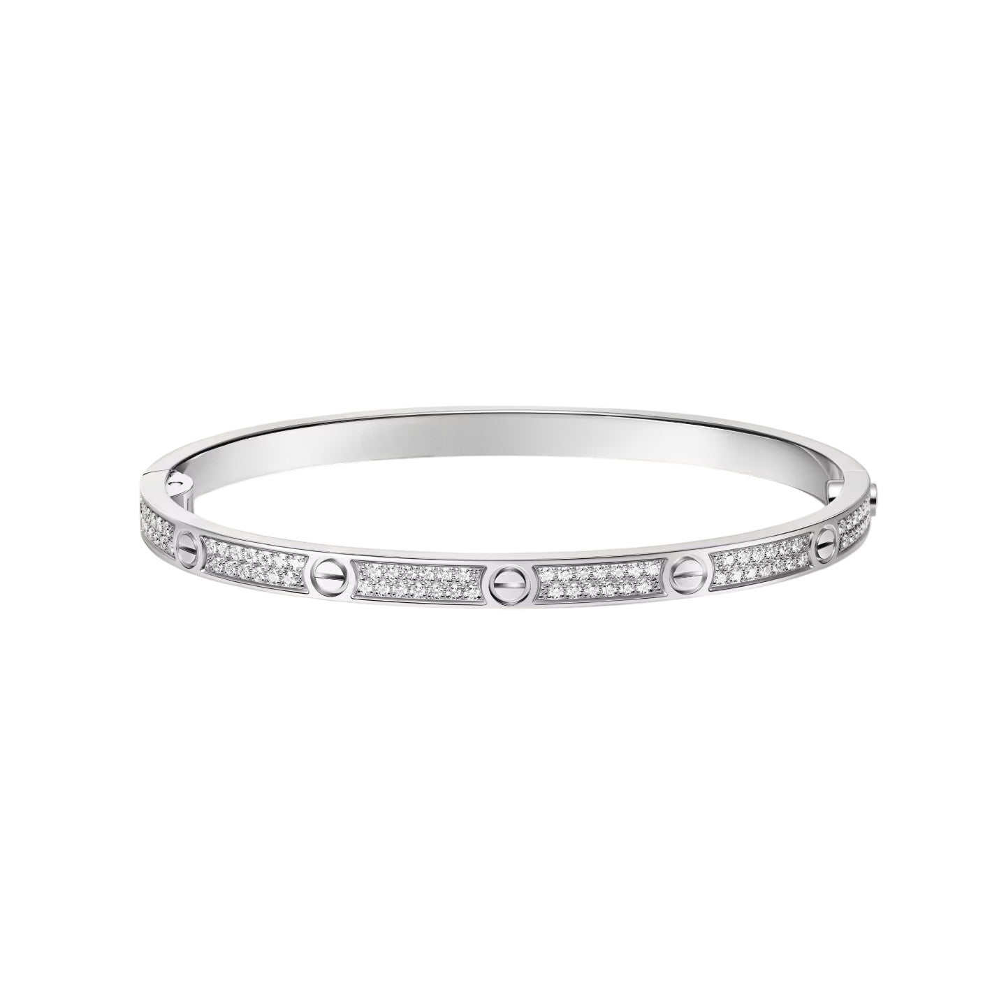 [Zalyn]CLASSIC 3.65MM LOVE FULL PAVE BANGLE