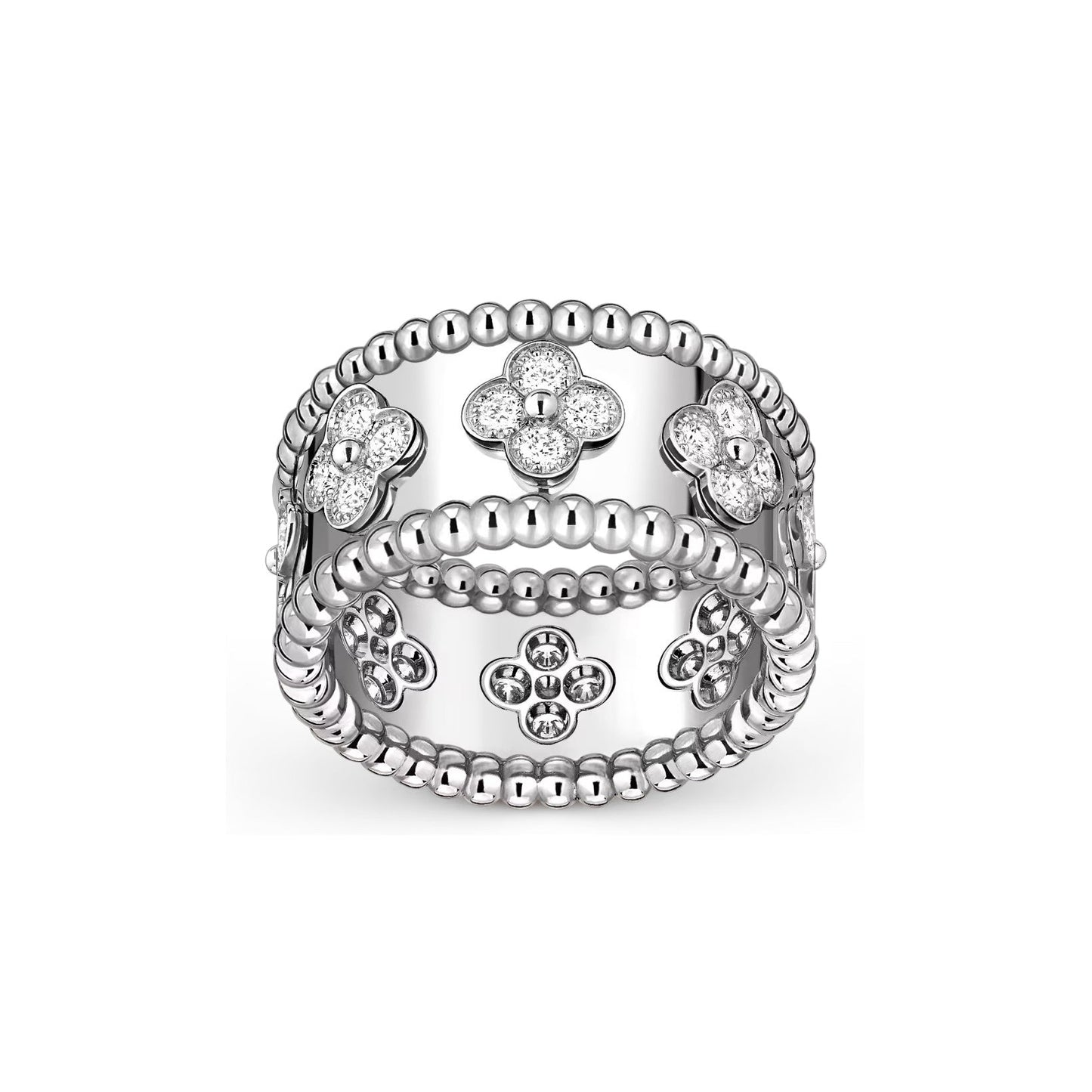 [Zalyn]KALEIDOSCOPE RADIANCE WIDE BAND RING