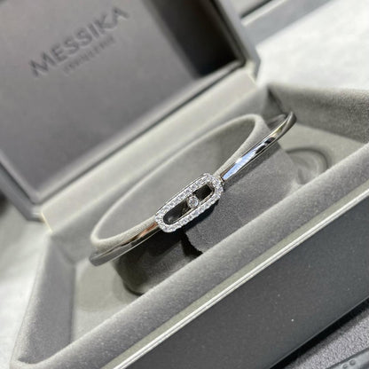 [Zalyn]MOVE UNO PAVÉ FLEX BANGLE (MEDIUM)