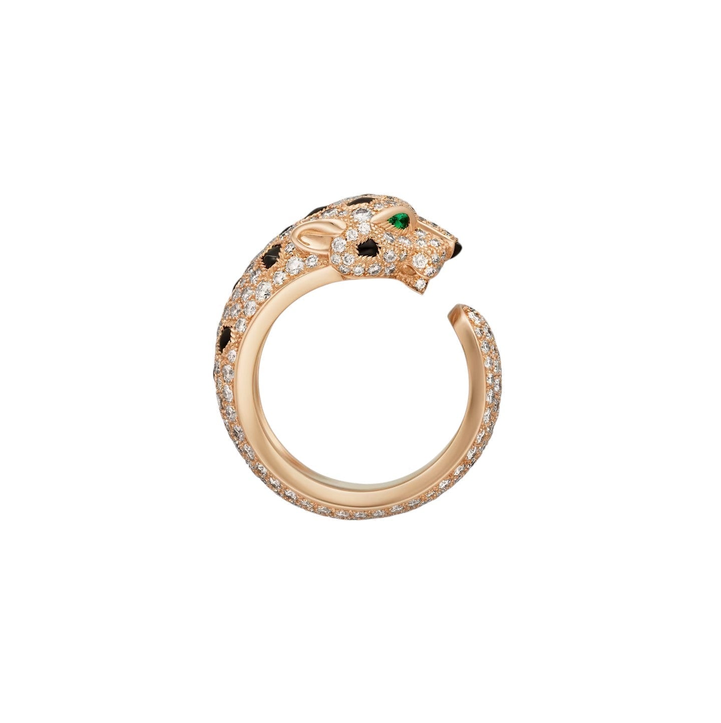 [Zalyn]PANTHÈRE DE DIAMOND HALF-PAVÉ MEDIUM RING