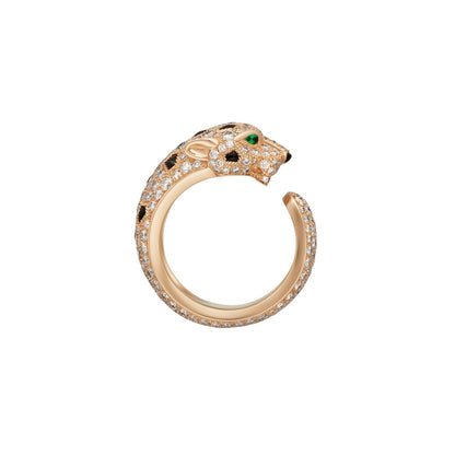 [Zalyn]PANTHÈRE DE DIAMOND HALF-PAVÉ MEDIUM RING