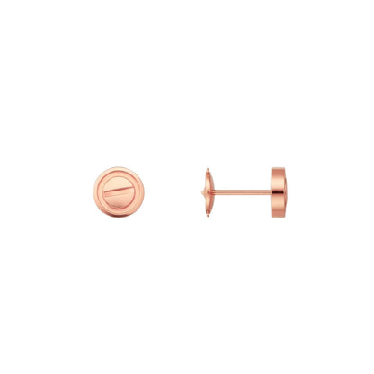 [Zalyn]LOVE 7.2MM HOOP EARRINGS