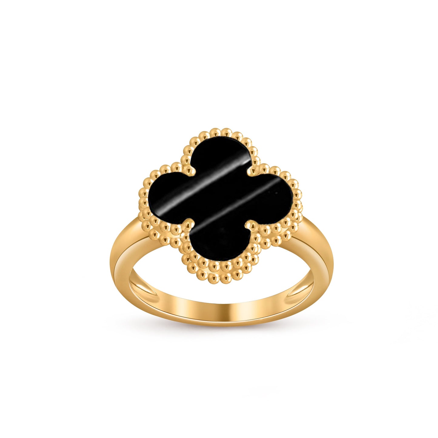 [Zalyn]LUCKY CLOVER VINTAGE GOLD RING COLLECTION