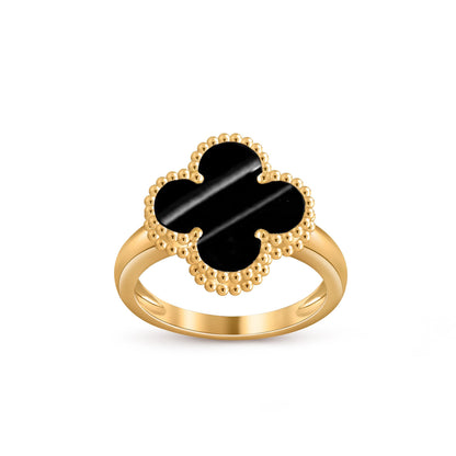 [Zalyn]LUCKY CLOVER VINTAGE GOLD RING COLLECTION