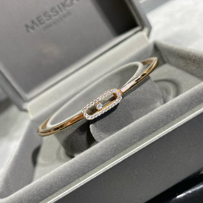 [Zalyn]MOVE UNO PAVÉ FLEX BANGLE (MEDIUM)