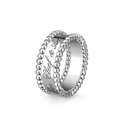 [Zalyn]SIGNATURE DUAL-BEADED BAND RING