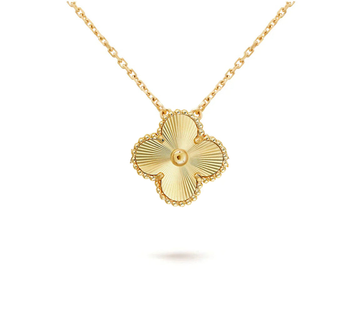 [Zalyn]15MM CLOVER FLOWER PENDANT NECKLACE COLLECTION