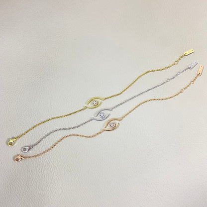 [Zalyn]LUCKY EYE PAVÉ-SET DIAMOND BRACELET