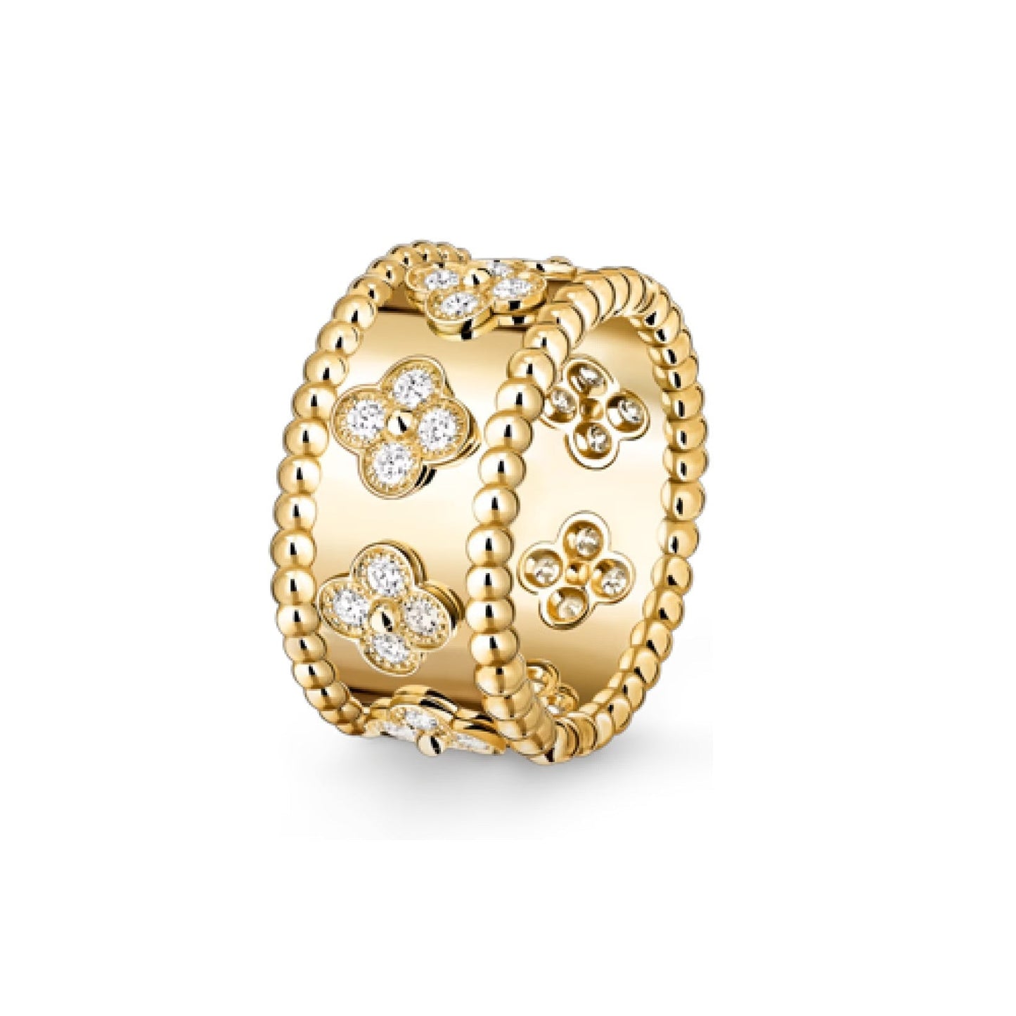 [Zalyn]KALEIDOSCOPE RADIANCE WIDE BAND RING