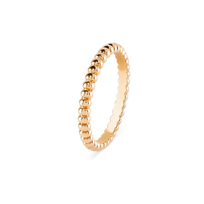 [Zalyn]SIGNATURE PERLÉE BEADED BAND RING