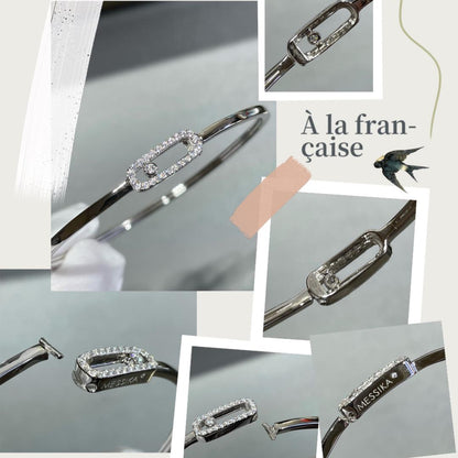 [Zalyn]MOVE UNO PAVÉ FLEX BANGLE (MEDIUM)