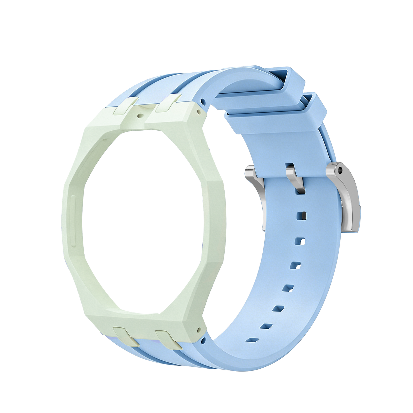 [Zalyn]Royal Oak Pop Exclusive Bioceramic Case & Silicone Strap Mix Color