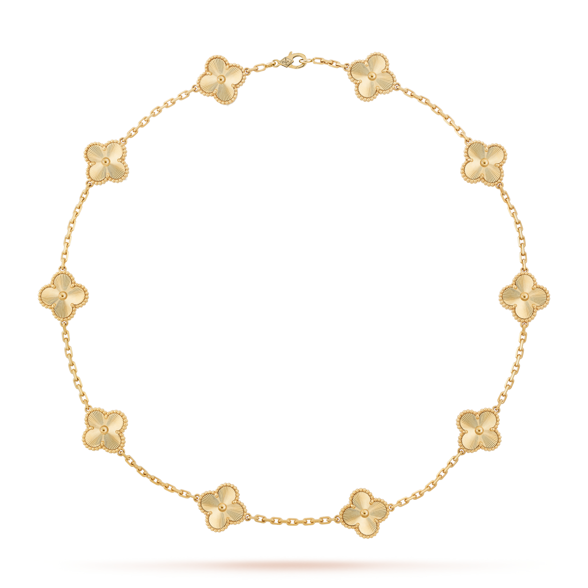 [Zalyn Jewelry ]CLOVER 10 MOTIFS LASER NECKLACE
