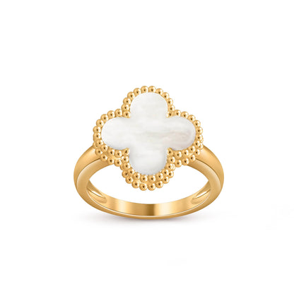 [Zalyn]LUCKY CLOVER VINTAGE GOLD RING COLLECTION