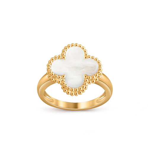[Zalyn]LUCKY CLOVER VINTAGE GOLD RING COLLECTION