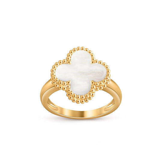 [Zalyn]LUCKY CLOVER VINTAGE GOLD RING COLLECTION