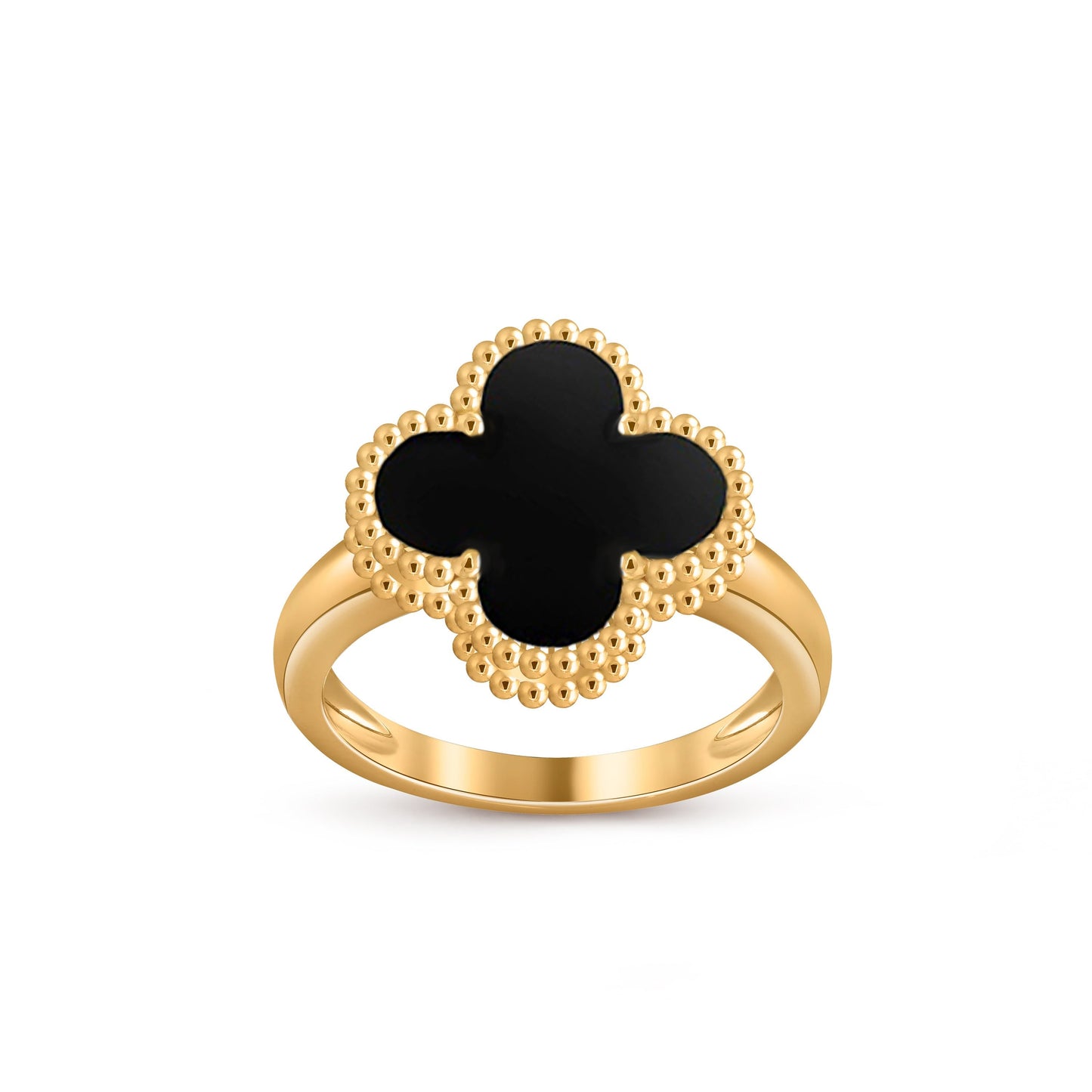 [Zalyn]LUCKY CLOVER VINTAGE GOLD RING COLLECTION