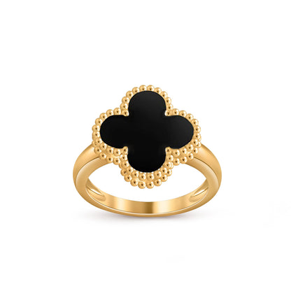 [Zalyn]LUCKY CLOVER VINTAGE GOLD RING COLLECTION